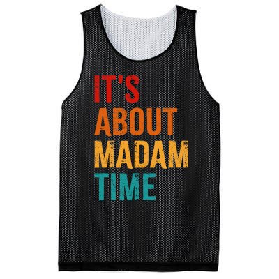 Retro ItS About Madam Time Mesh Reversible Basketball Jersey Tank