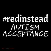 Red Instead Autism Acceptance Celebrate Difference Tall Sweatshirt