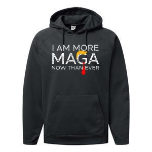 Retro I Am More Maga Now Than Ever Performance Fleece Hoodie