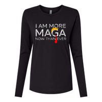 Retro I Am More Maga Now Than Ever Womens Cotton Relaxed Long Sleeve T-Shirt