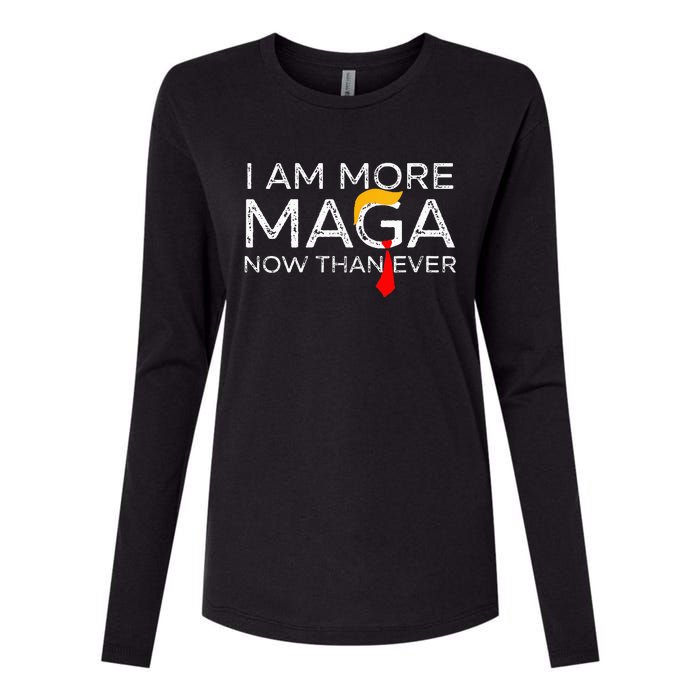 Retro I Am More Maga Now Than Ever Womens Cotton Relaxed Long Sleeve T-Shirt