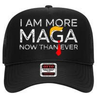 Retro I Am More Maga Now Than Ever High Crown Mesh Back Trucker Hat