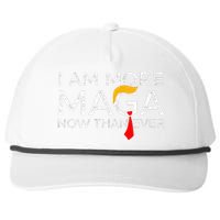 Retro I Am More Maga Now Than Ever Snapback Five-Panel Rope Hat