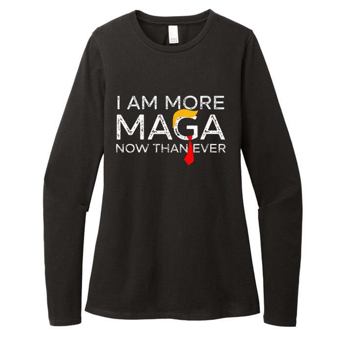 Retro I Am More Maga Now Than Ever Womens CVC Long Sleeve Shirt