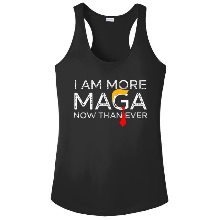 Retro I Am More Maga Now Than Ever Ladies PosiCharge Competitor Racerback Tank