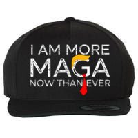 Retro I Am More Maga Now Than Ever Wool Snapback Cap