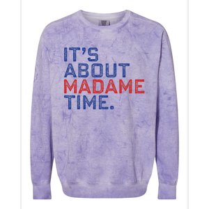 Retro Its About Madam Time Funny ItS About Madam Time Colorblast Crewneck Sweatshirt