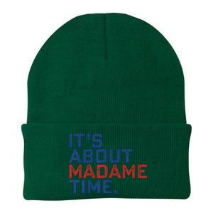 Retro Its About Madam Time Funny ItS About Madam Time Knit Cap Winter Beanie