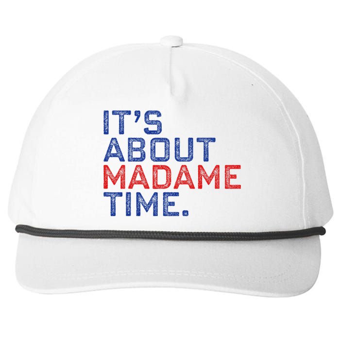 Retro Its About Madam Time Funny ItS About Madam Time Snapback Five-Panel Rope Hat