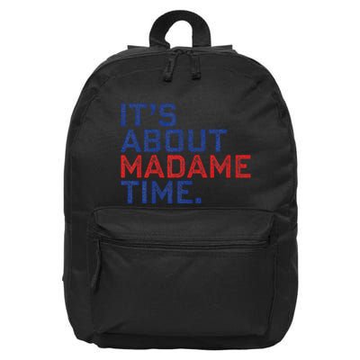 Retro Its About Madam Time Funny ItS About Madam Time 16 in Basic Backpack