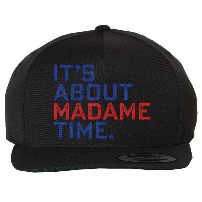 Retro Its About Madam Time Funny ItS About Madam Time Wool Snapback Cap