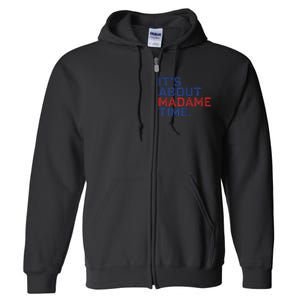 Retro Its About Madam Time Funny ItS About Madam Time Full Zip Hoodie