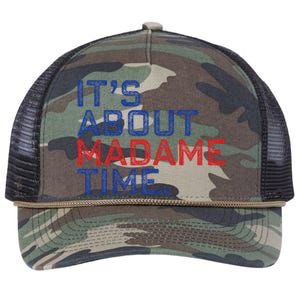 Retro Its About Madam Time Funny ItS About Madam Time Retro Rope Trucker Hat Cap