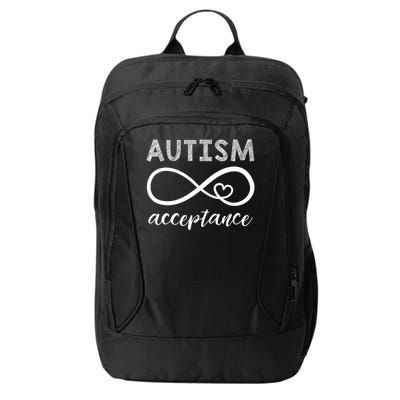 Red Instead Autism Shirt Acceptance of Autism City Backpack