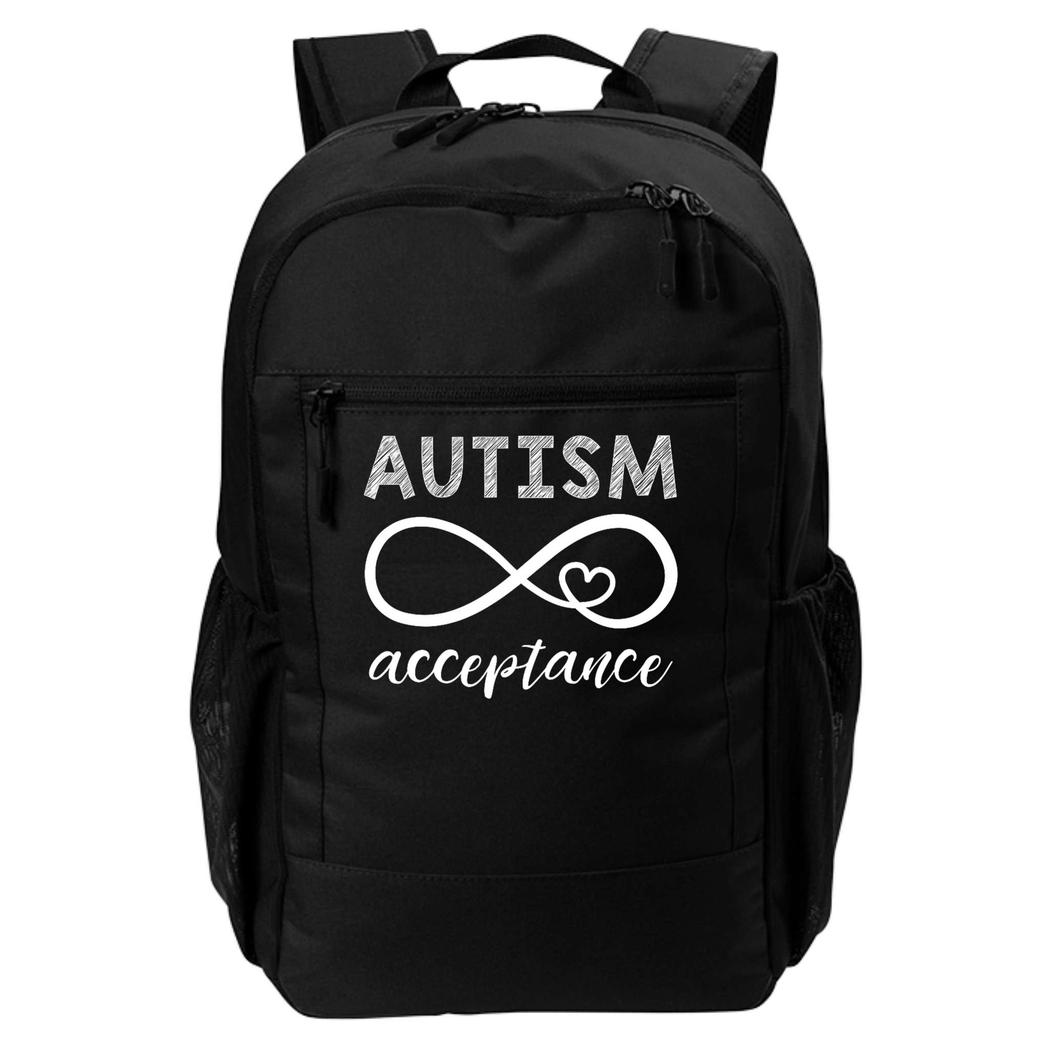 Red Instead Autism Shirt Acceptance of Autism Backpack