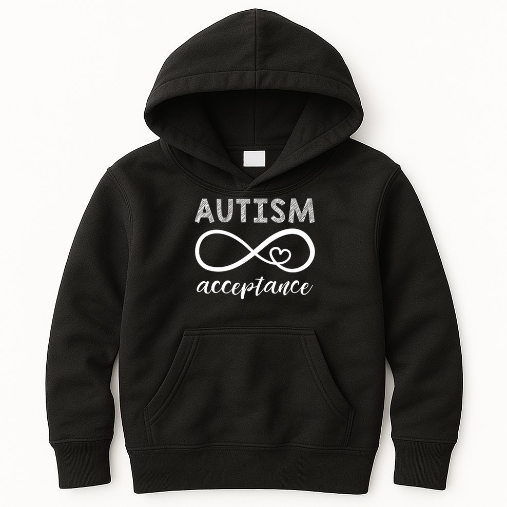 Red Instead Autism Shirt Acceptance of Autism Kids Hoodie
