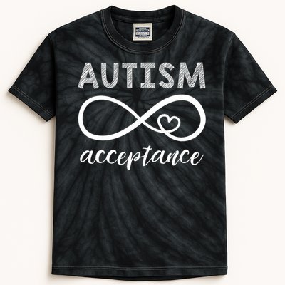 Red Instead Autism Shirt Acceptance of Autism Kids Tie-Dye T-Shirt