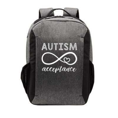 Red Instead Autism Shirt Acceptance of Autism Vector Backpack