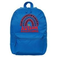 Red Instead Autism Awareness Acceptance Education Teacher Gift 16 in Basic Backpack