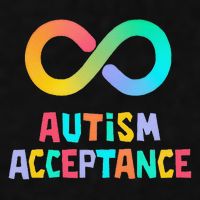 Red Instead Autism Acceptance of Autism Ladies PosiCharge Tri-Blend Wicking Tank