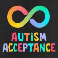 Red Instead Autism Acceptance of Autism 7 Panel Mesh Trucker Snapback Hat