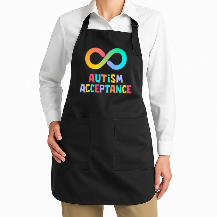 Red Instead Autism Acceptance of Autism Apron