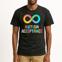 Red Instead Autism Acceptance of Autism Tall T-Shirt