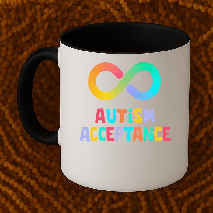 Red Instead Autism Acceptance of Autism Mug