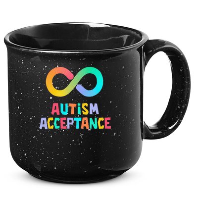 Red Instead Autism Acceptance of Autism 15oz Campfire Ceramic Mug