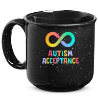 Red Instead Autism Acceptance of Autism 15oz Campfire Ceramic Mug