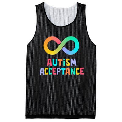 Red Instead Autism Acceptance of Autism Mesh Reversible Basketball Jersey Tank