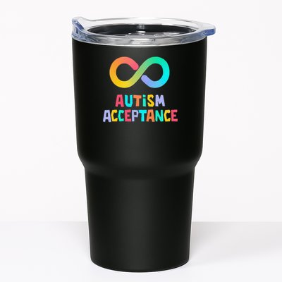 Red Instead Autism Acceptance of Autism Tumbler