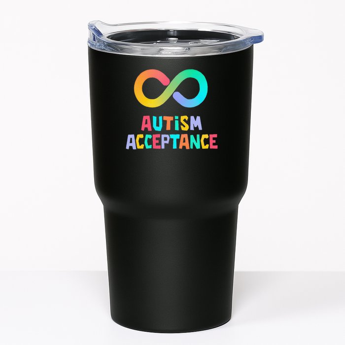 Red Instead Autism Acceptance of Autism Tumbler