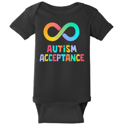 Red Instead Autism Acceptance of Autism Baby Bodysuit