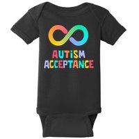 Red Instead Autism Acceptance of Autism Baby Bodysuit