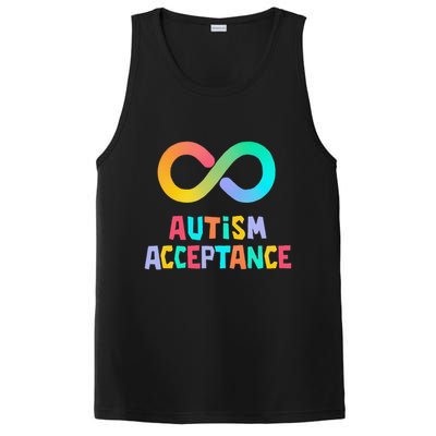 Red Instead Autism Acceptance of Autism PosiCharge Competitor Tank