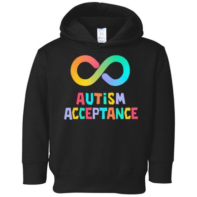 Red Instead Autism Acceptance of Autism Toddler Hoodie