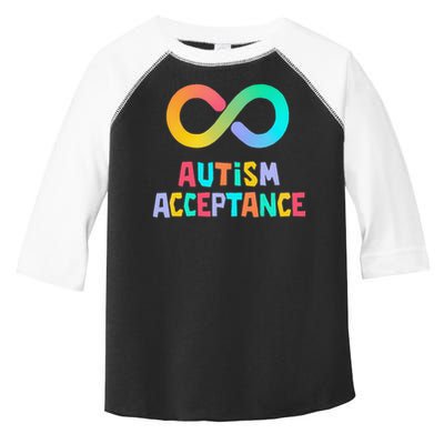 Red Instead Autism Acceptance of Autism Toddler Fine Jersey T-Shirt