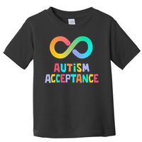 Red Instead Autism Acceptance of Autism Toddler T-Shirt