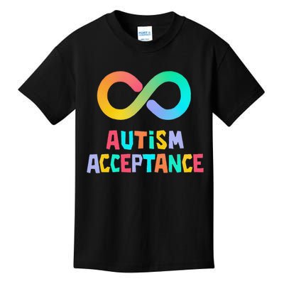 Red Instead Autism Acceptance of Autism Kids T-Shirt