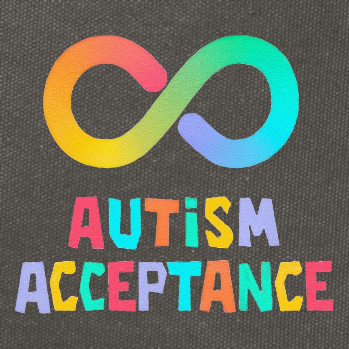 Red Instead Autism Acceptance of Autism Cotton Canvas Backpack