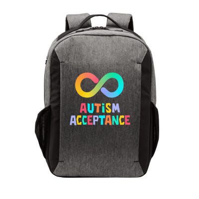 Red Instead Autism Acceptance of Autism Vector Backpack