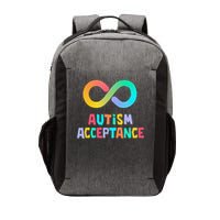 Red Instead Autism Acceptance of Autism Vector Backpack