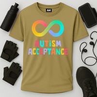 Red Instead Autism Acceptance of Autism Performance Shirt