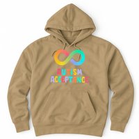 Red Instead Autism Acceptance of Autism Hoodie