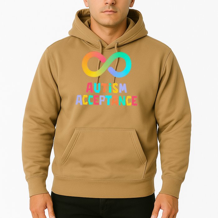 Red Instead Autism Acceptance of Autism Hoodie
