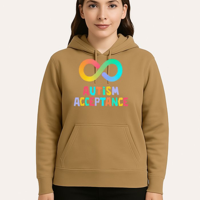 Red Instead Autism Acceptance of Autism Hoodie
