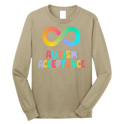 Red Instead Autism Acceptance of Autism Long Sleeve Shirt