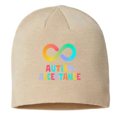 Red Instead Autism Acceptance of Autism Sustainable Beanie