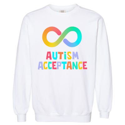 Red Instead Autism Acceptance of Autism Garment-Dyed Sweatshirt